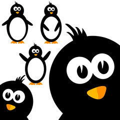 penguin sweet vector illustration