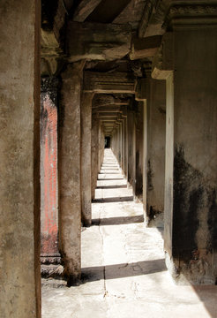 Colonnade at Angkor Wat,