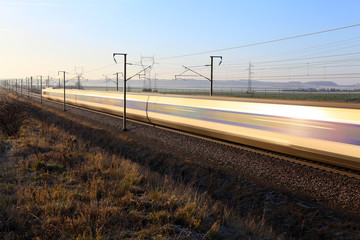 Fototapeta na wymiar Transport kolejowy