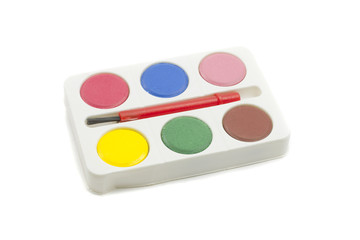 Colorful Paint set and brush - 38195731
