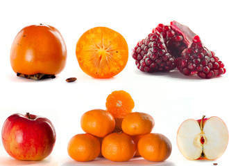A set of mix fruit