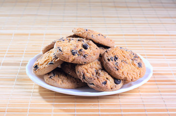 Sweet cookies at the plate