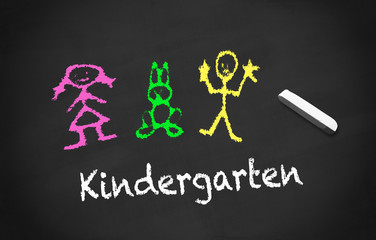 Chalkboard Kindergarten black