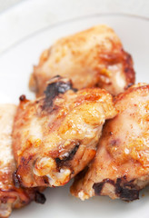 Pieces of fried chicken