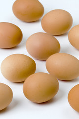 brown hens eggs