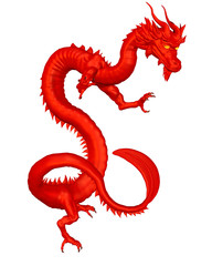 Lucky Red Chinese Dragon