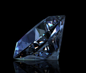 Gemstone round shape. Swiss blue topaz