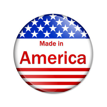 Made in the America button