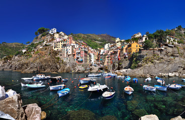 Boats in Riomaggiore