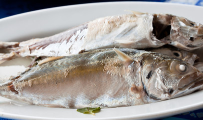 Steamed mackerels