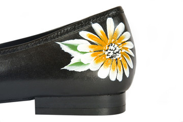 women shoes with printed flower