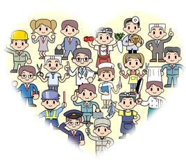 Heart-People who work