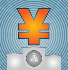 Fototapeta premium Yuan currency