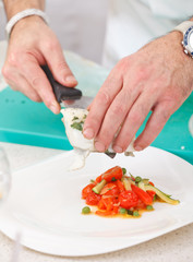 chef on the kitchen