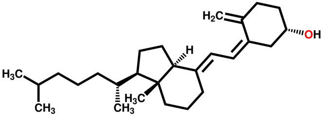 Vitamin D3 structural formula