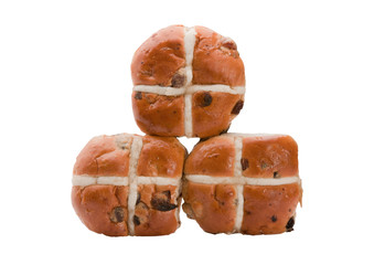 Hot cross buns,stacked