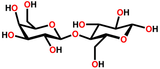 Lactose structural formula