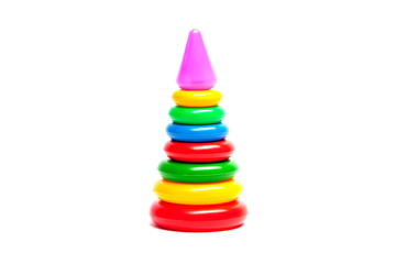 Colored  toy pyramid