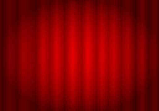 roter Vorhang mit Spot / Vignette [V]