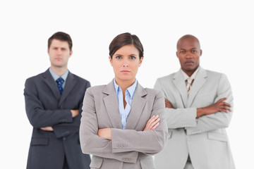 Businessteam with folded arms