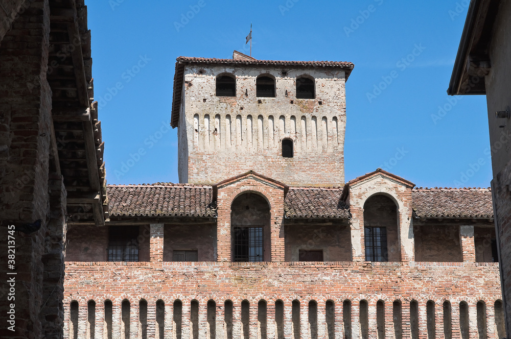 Wall mural castle of roccabianca. emilia-romagna. italy.