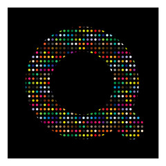 Q, lettre Q, alphabet, lettre, mot, écriture, vecteur, graphique