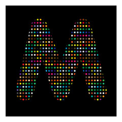 M, lettre M, alphabet, lettre, mot, écriture, vecteur, graphique