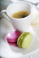 Espresso and macaroons