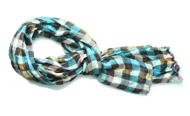 Beautiful scarf isolated on white
