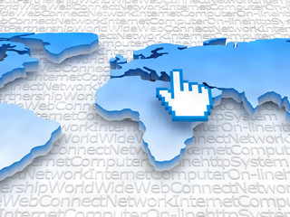 Internet - Global network concept illustration