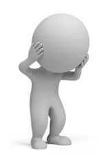 3d small people - stress