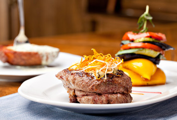 Grilled Steak and vegetables
