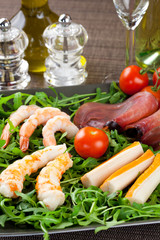 Seafood and fish salad