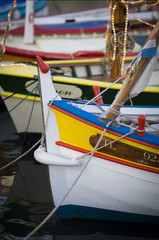 Port de Sarany, les bateaux