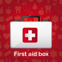 Fototapeta premium first aid box