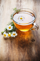 herbal chamomile tea.