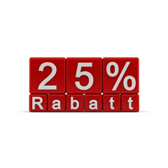 25 % Rabatt