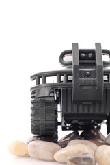 Front Perspective of Off Roading Toy Truck
