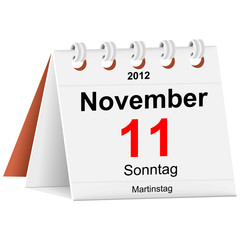 Fototapeta premium Kalender - 11.11.2012 - Martinstag