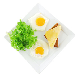 eggs and gold cheese