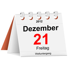Fototapeta premium Kalender - 21.12.2012 - Weltuntergang