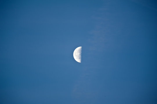 Moon in the  morning sky