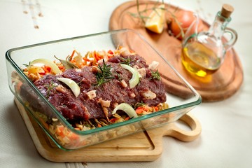 Raw beef