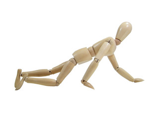 Crawling Wood Puppet