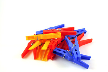 mollette tricolore su sfondo bianco