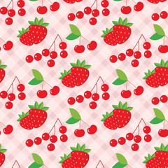 Seamless fruit pattern