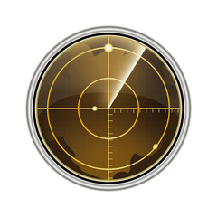Vector illustration of the radar screen