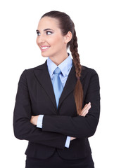 Portrait  of smiling  business woman