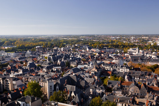 Looking across the rooftops of Bourges