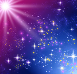 Fototapeta premium Glowing stars